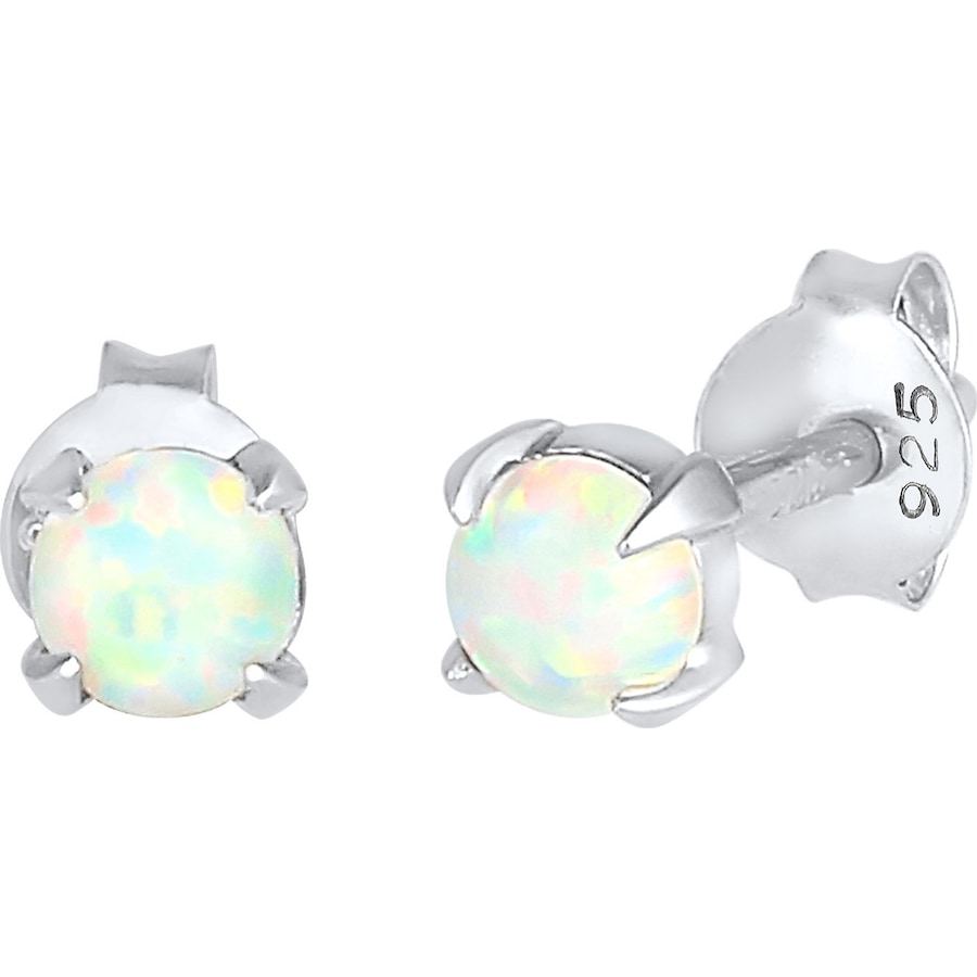 Elli Stecker Opal Rund Synthetisch 925 Silber silberfarben Damen