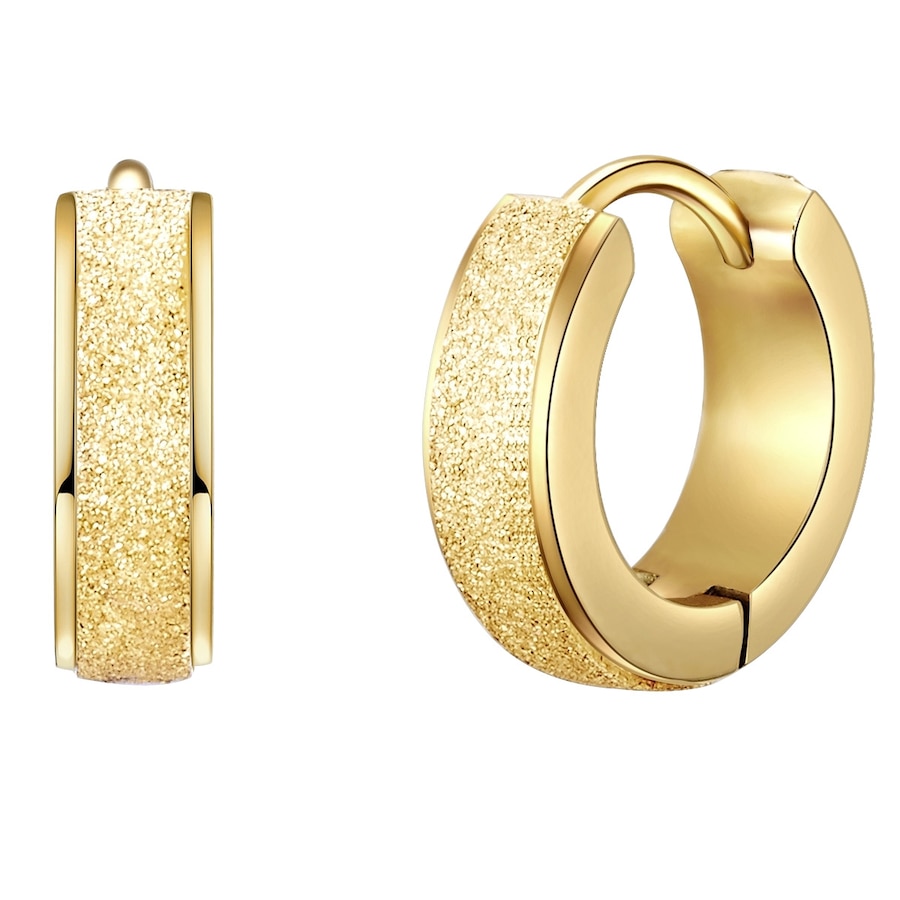 Eastside Creolen Edelstahl in Gelbgold 12,9 mm Damen