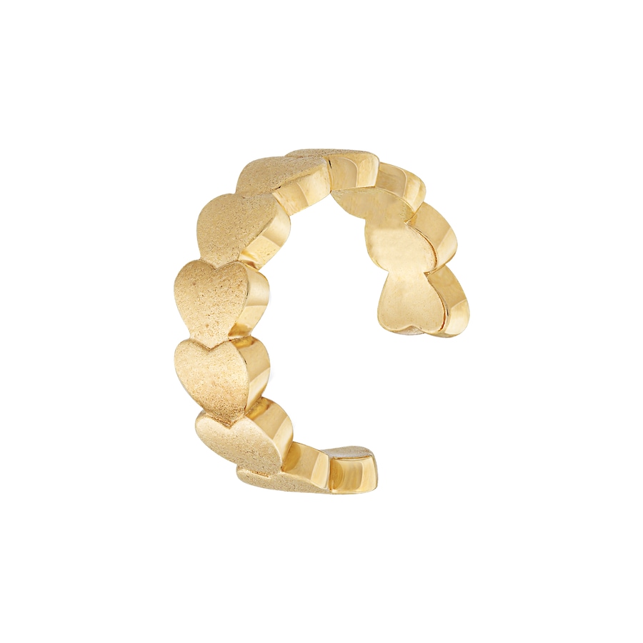 caï Ear Cuff 925/- Sterling Silber ohne Stein gelb vergoldet Damen