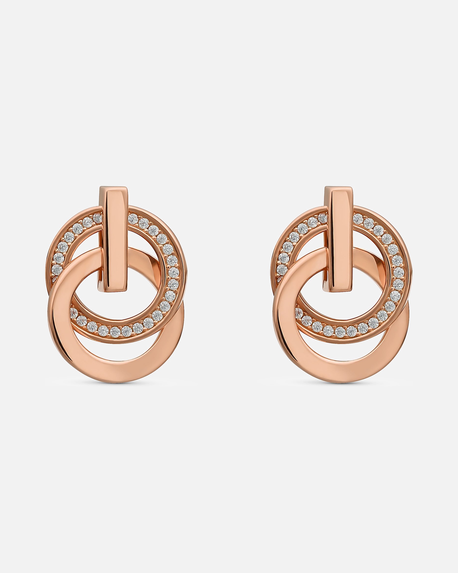 Ohrringe für Weiblich Jette Ohrstecker 925er Silber roségold