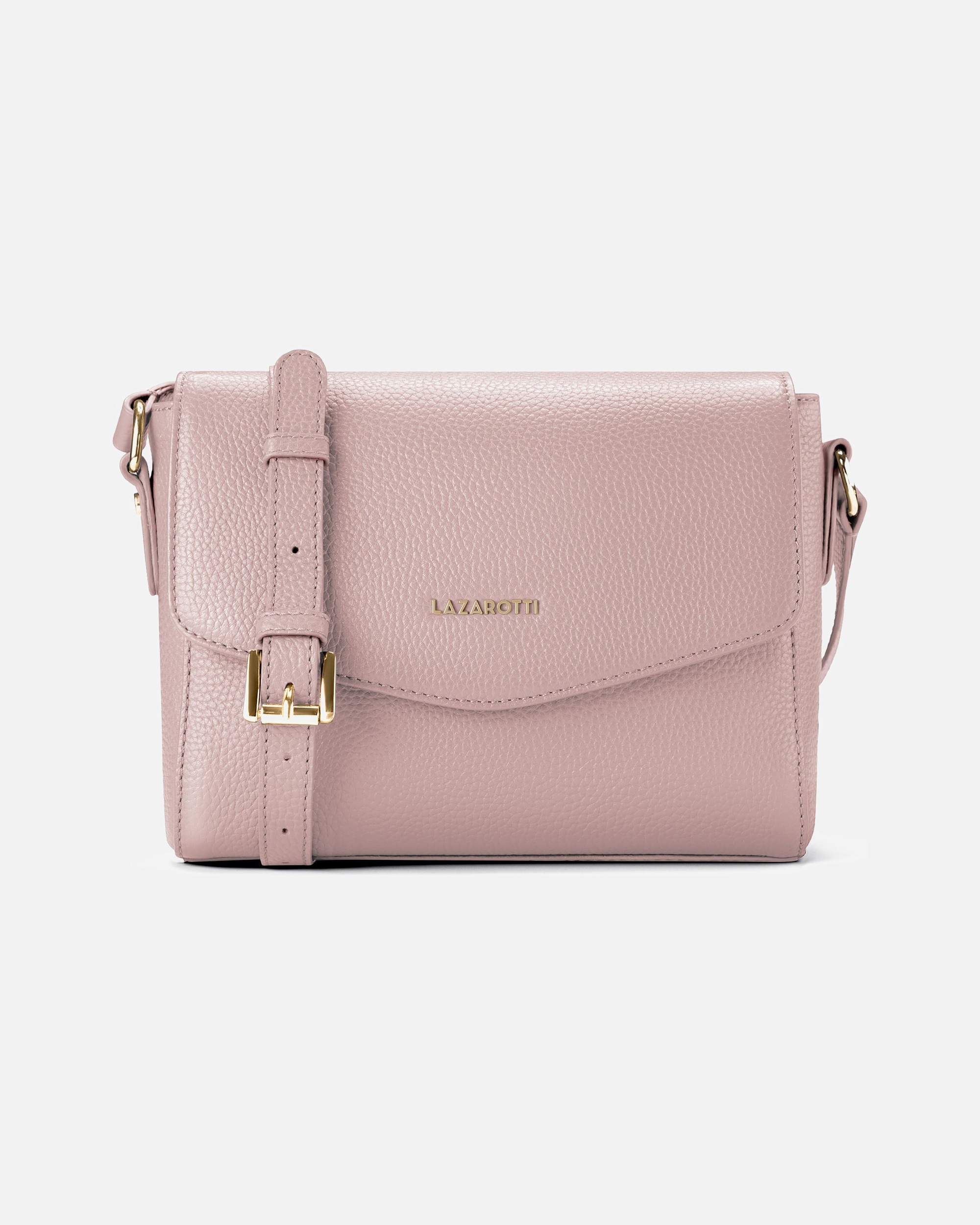 Tasche für Weiblich Lazarotti Bologna Leather Umhängetasche rose
