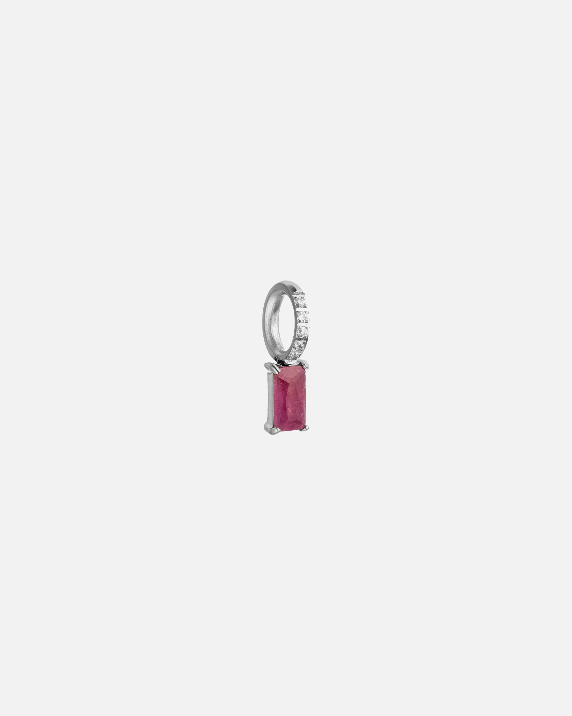 Schmuckanhänger für Unisex Purelei Geburtsstein Juli Rubin Charm 100% Edelstahl Silber