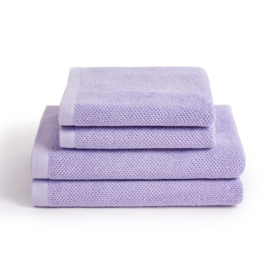 Herzbach Home Handtuchset SPA 4er-Set einfarbig Lavendel