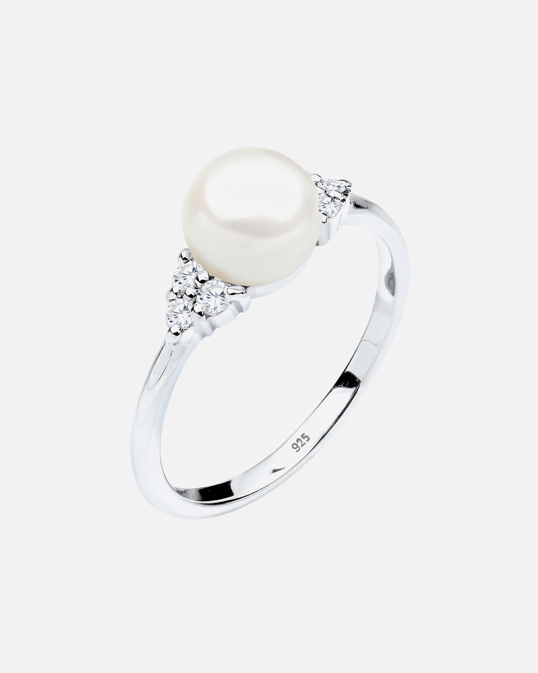Ring für Weiblich Elli PREMIUM üßwasserzuchtperle Zirkonia 925er Silber 56