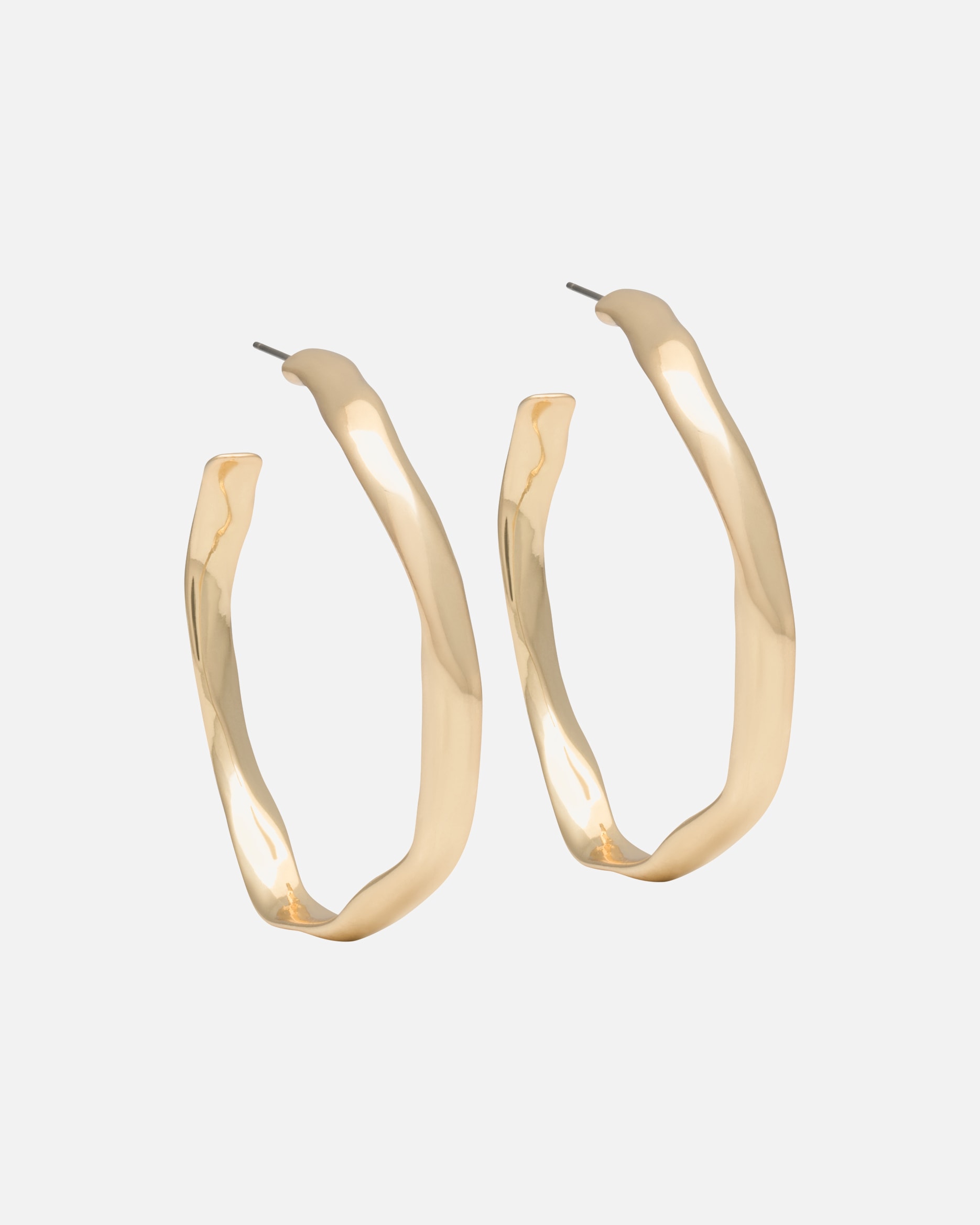 Ohrringe für Weiblich A&C Oslo – Nordic Design Jewellery Default Brand Line Ohrhänger 'Sculptured' gold