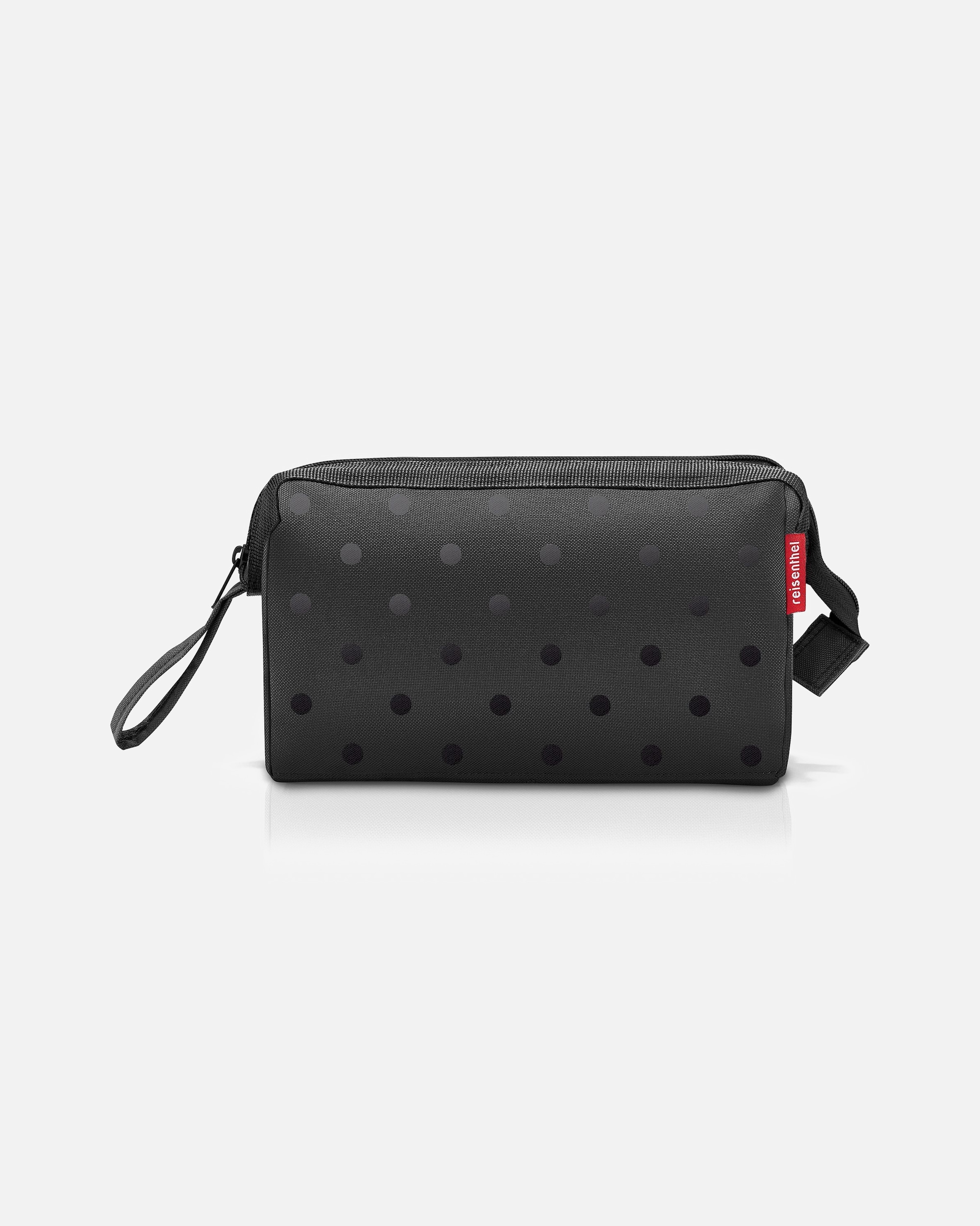 Kulturtasche für Männlich Reisenthel Kulturbeutel glossy dots black
