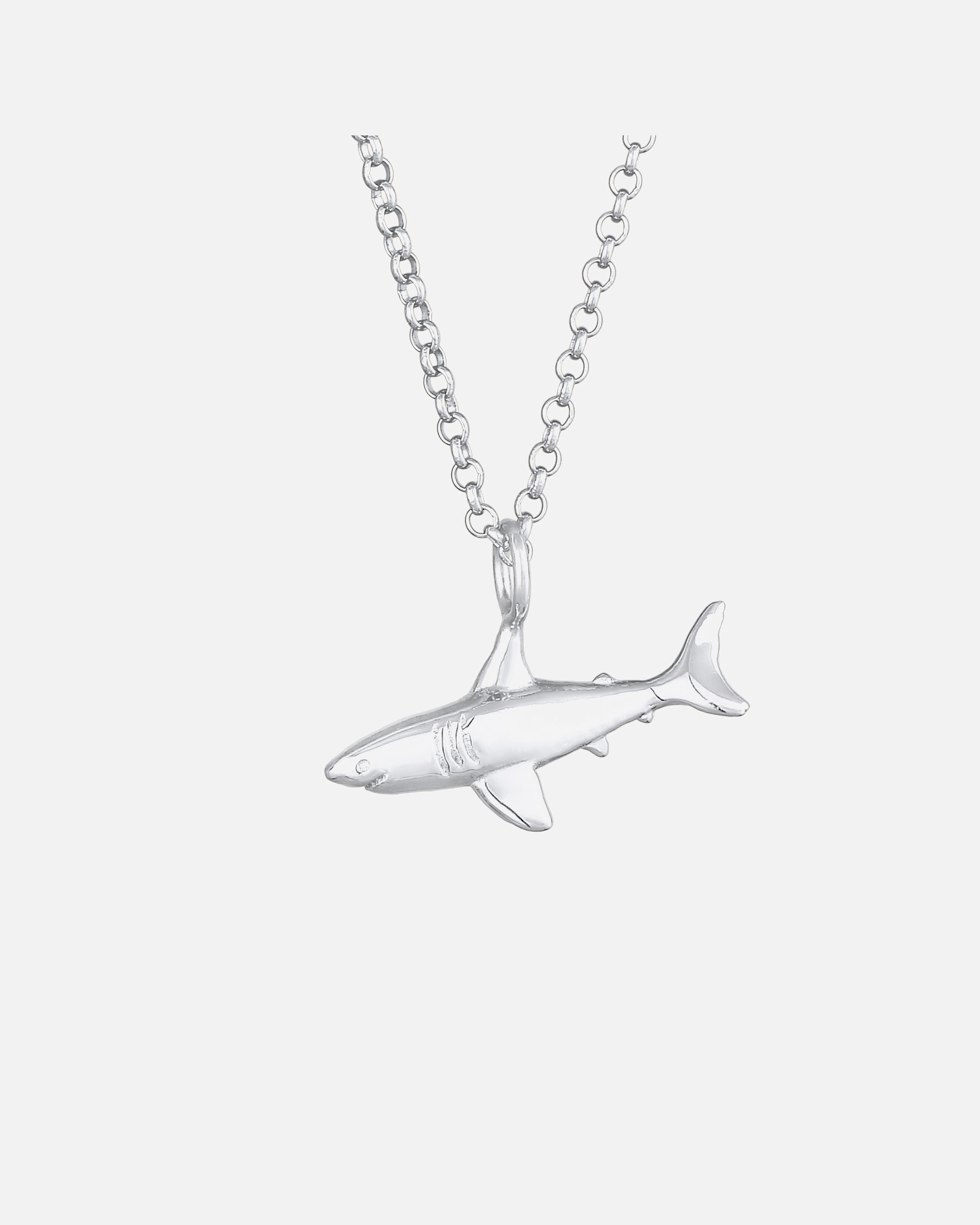 Halskette für Weiblich Elli Haifisch Hai Erbskette Tier Symbol 925 Silber silberfarben