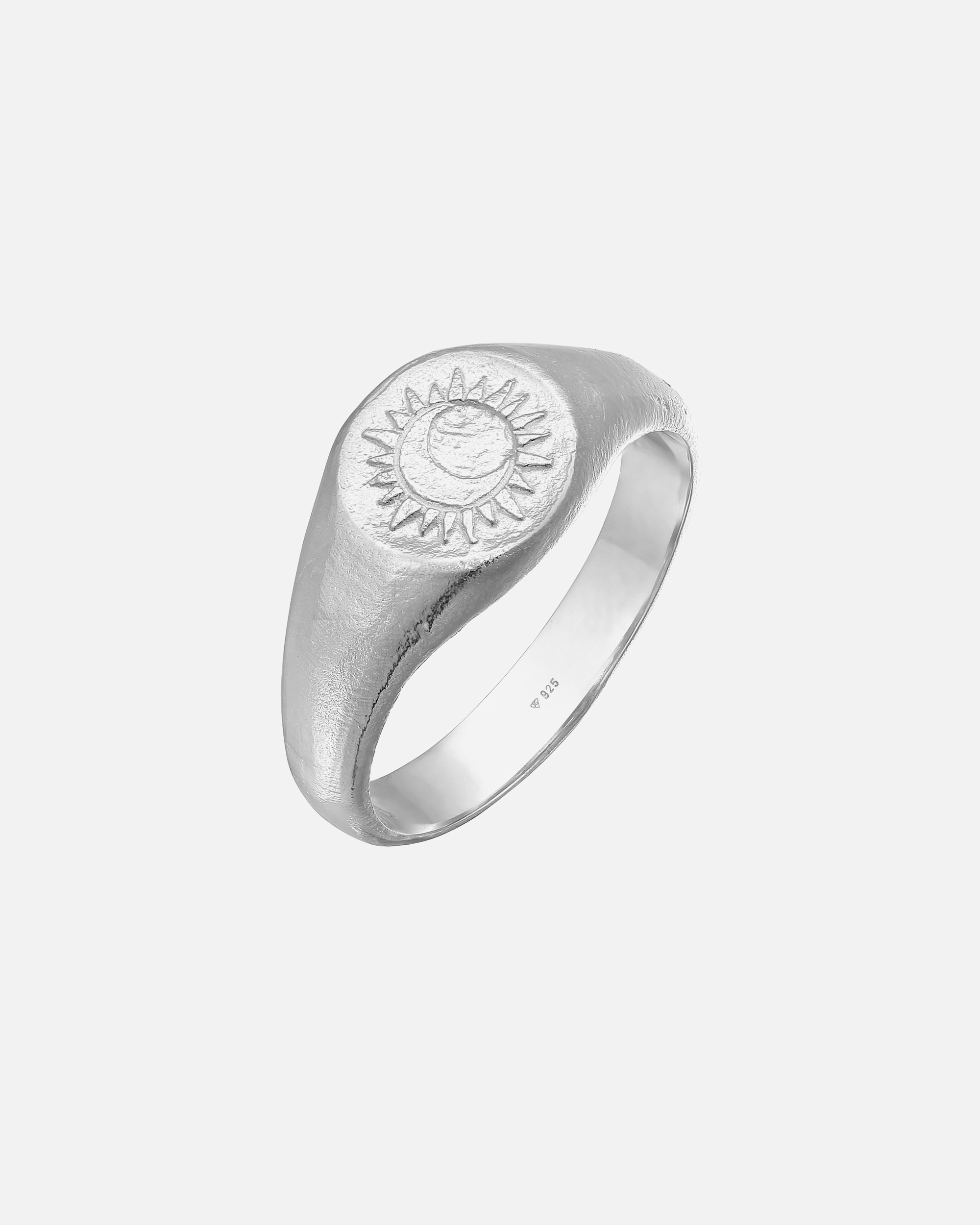 Ring für Männlich Haze & Glory Default Brand Line Herren Siegelring - Sacred Sun 925 Silber 60