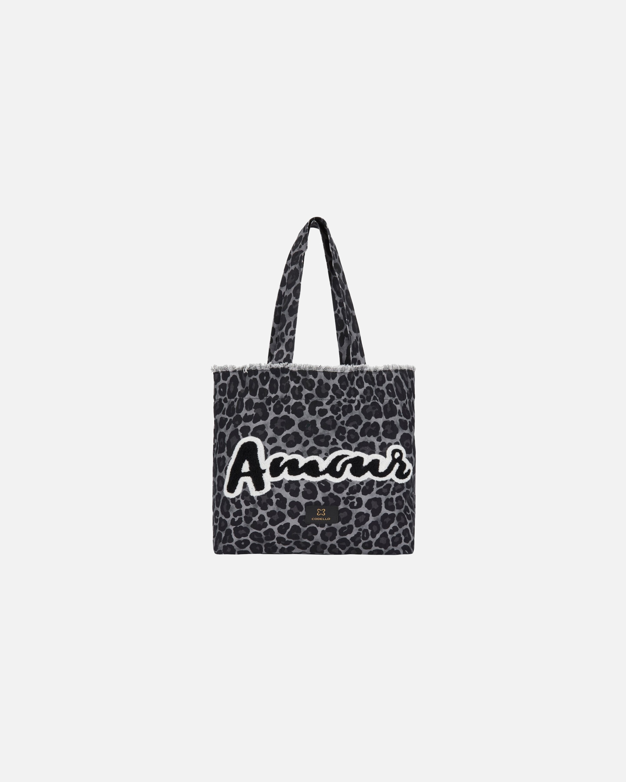 Shopper für Weiblich Codello Tasche im Leopardenmuster grau