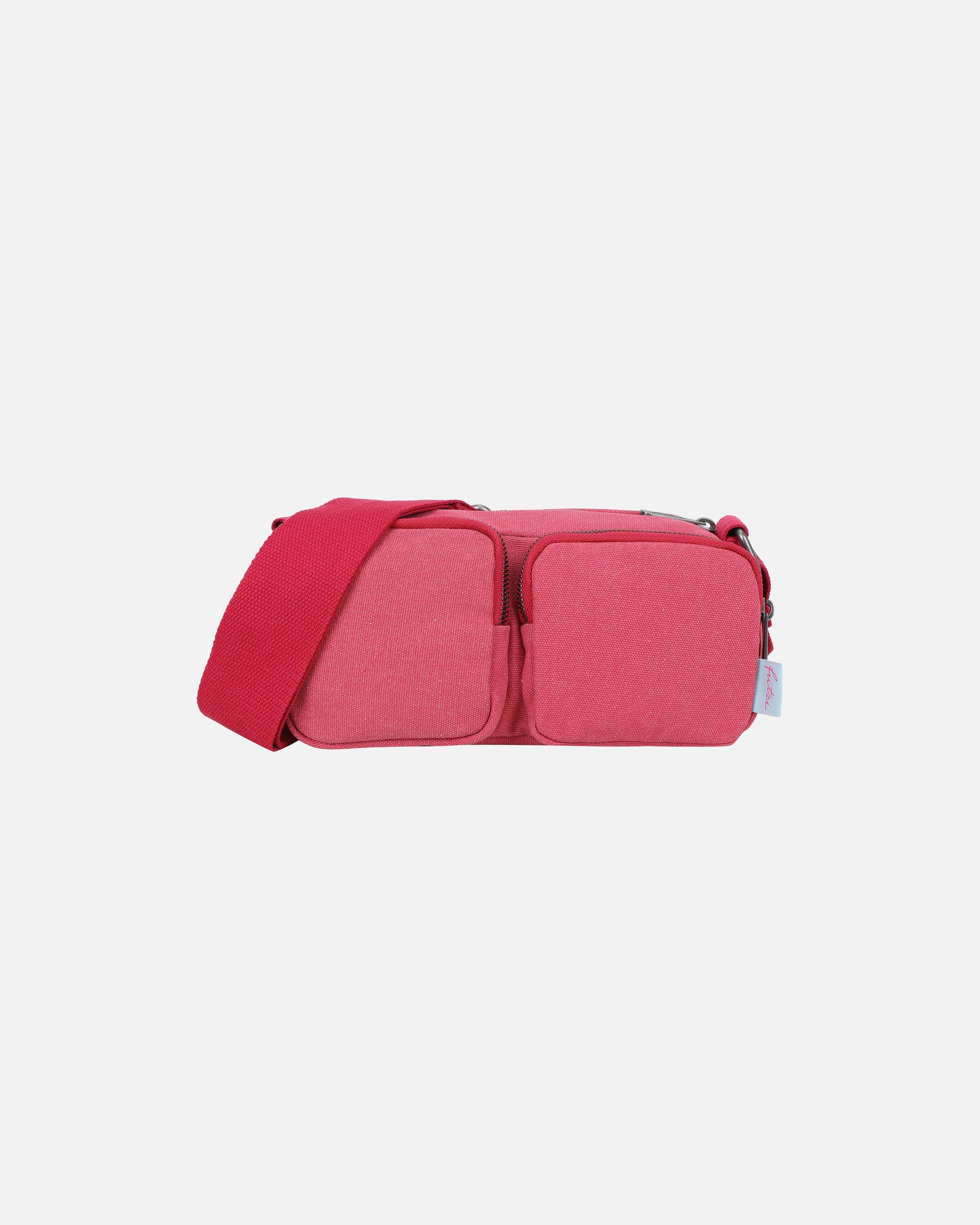 Umhängetasche für Weiblich Fritzi aus Preußen Schultertasche Donny Cross Long mit zwei aufgesetzten Vordertaschen pink