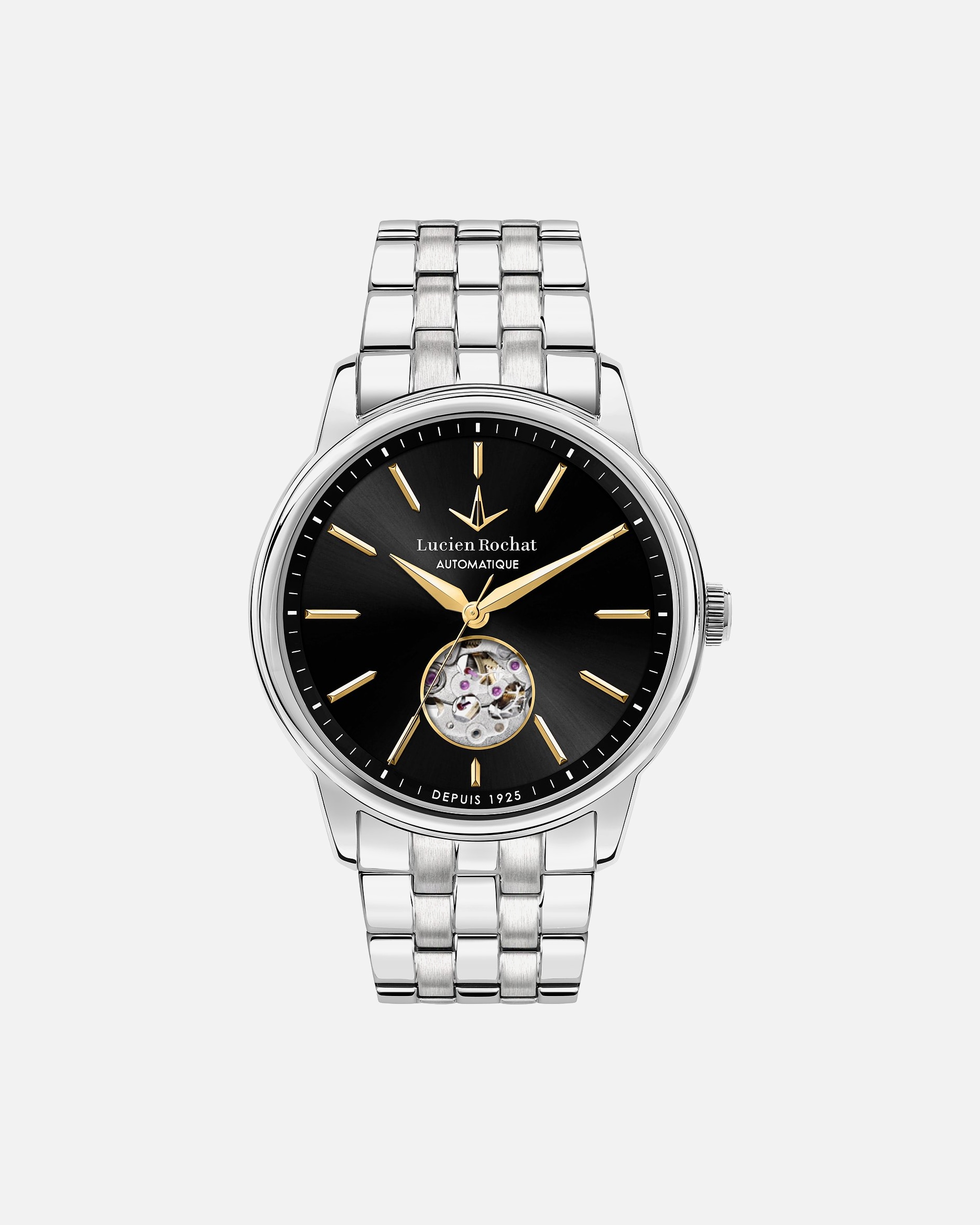 Uhr für Männlich Lucien Rochat Default Brand Line Uhren-Set inkl. Wechselarmband Edelstahl silber