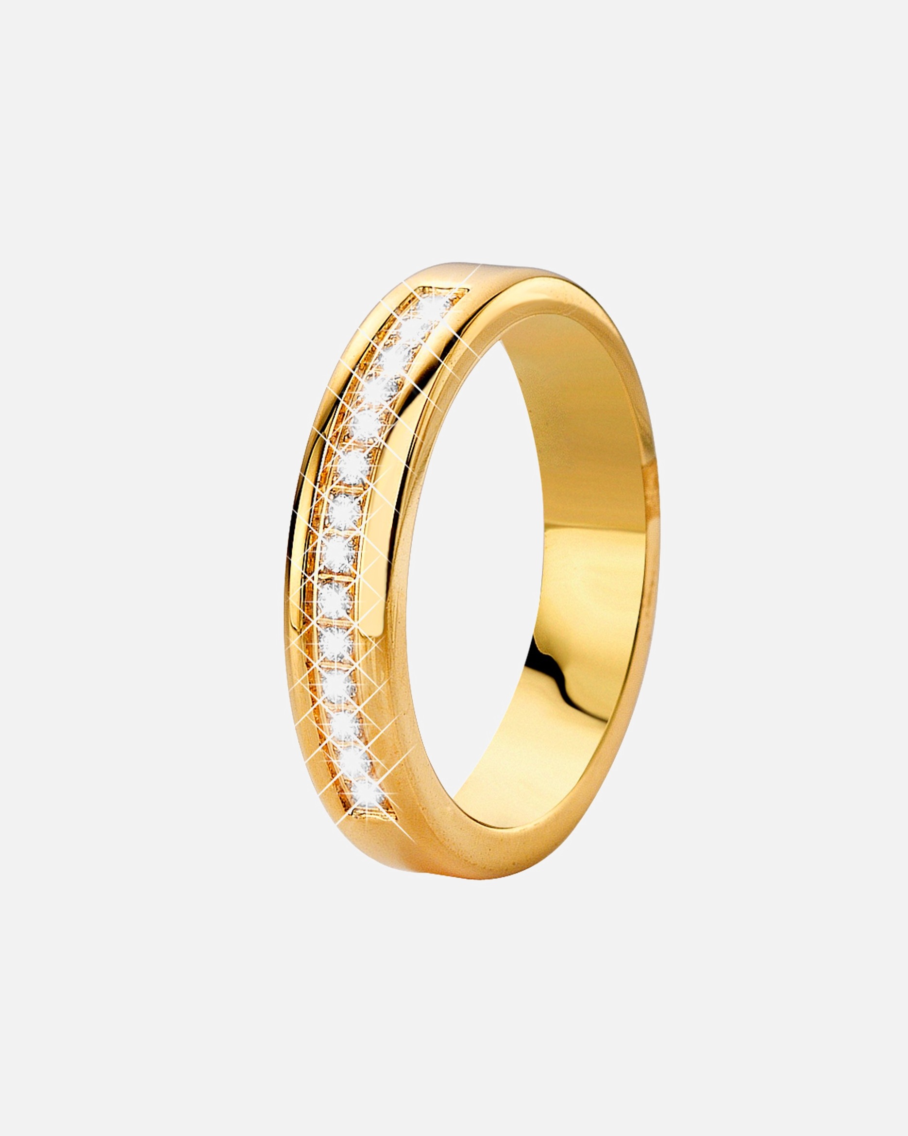 Ring für Weiblich Lucardi Ringe 'Marrakech' Stahl Gold - 55mm