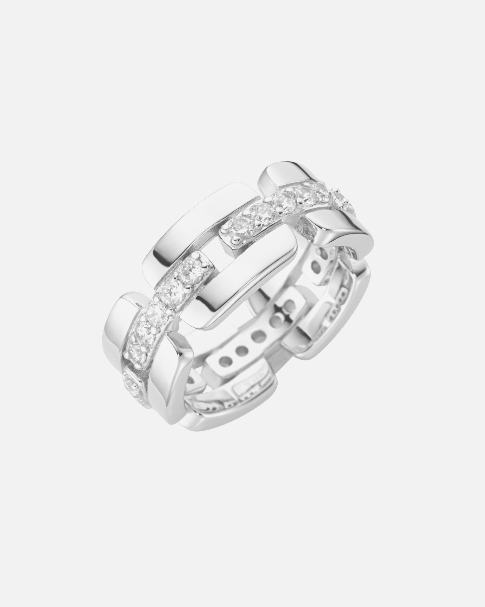 Ring für Weiblich Giorgio Martello Milano Ring mit weißen Zirkonia, Silber 925 52