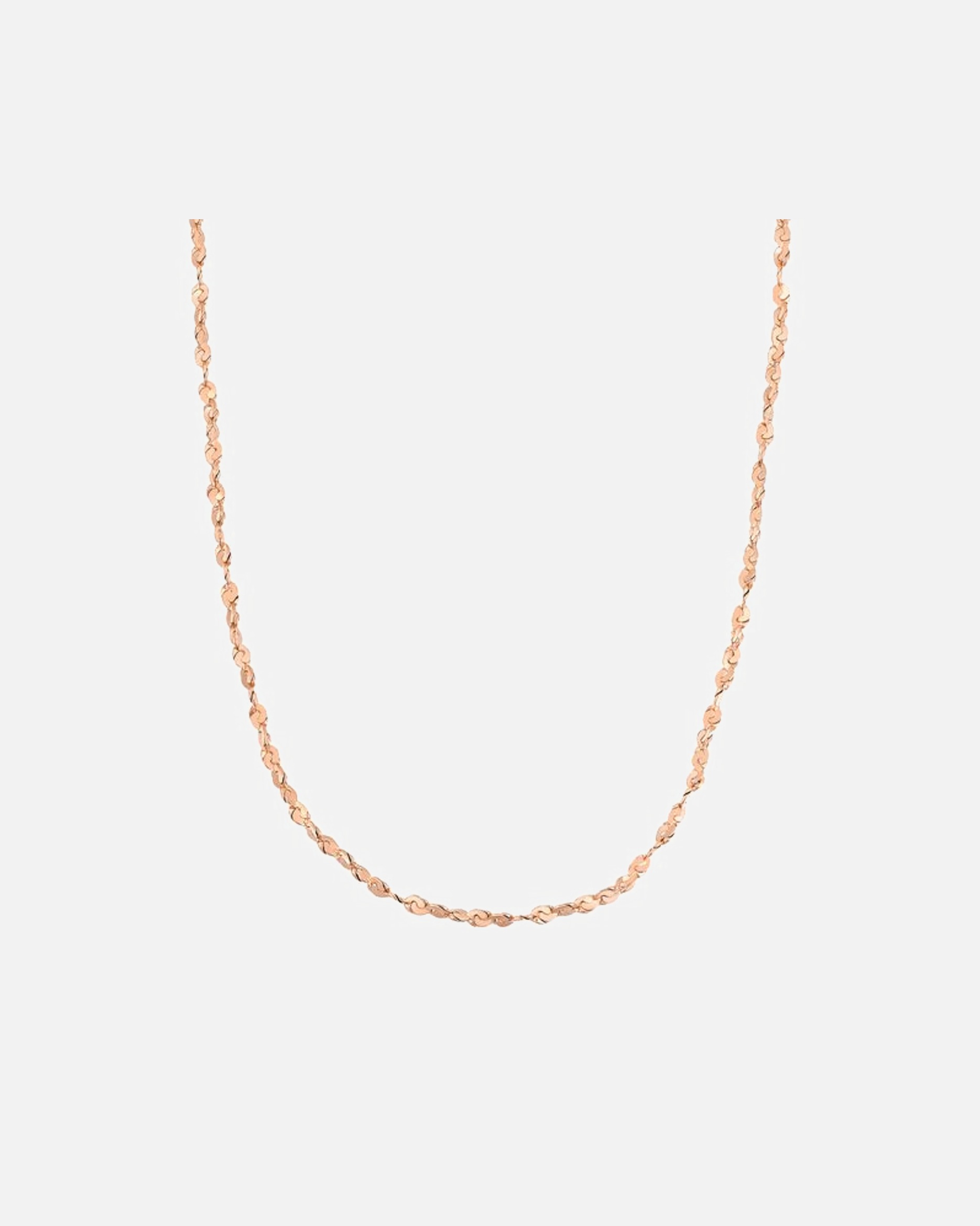 Halskette für Weiblich Hey Happiness Default Brand Line Singapore Kette – Edelstahl Halskette – wasserfest Rosegold