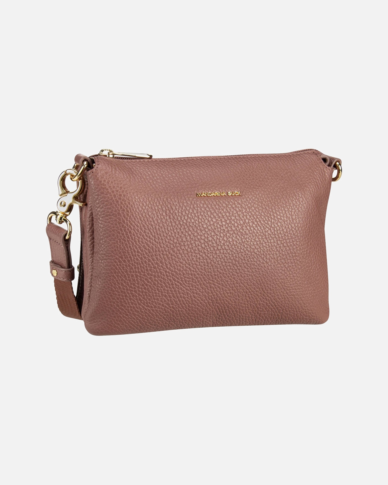 Umhängetasche für Weiblich Mandarina Duck Umhängetasche Mellow Leather Pochette FZT82 Balsamic