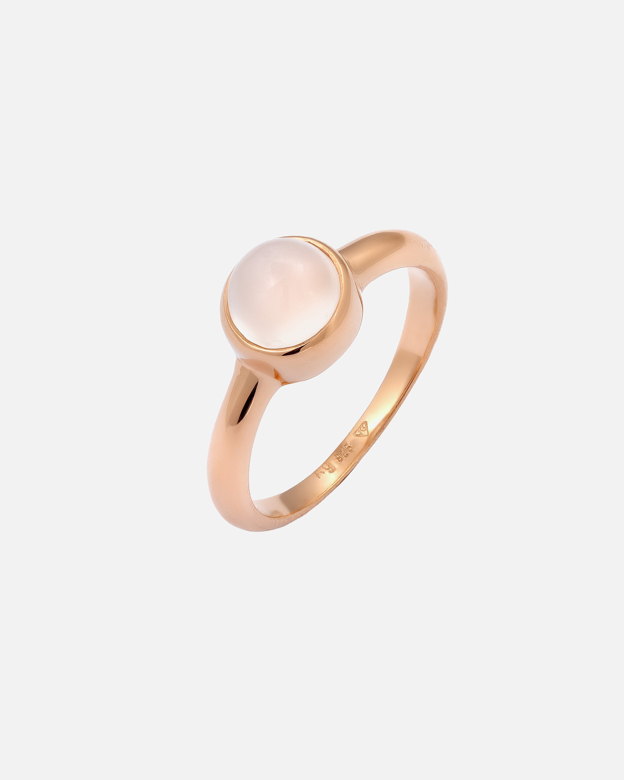 Ring für Weiblich Elli Trend Bandring Mondstein Edelstein 925 Silber 64