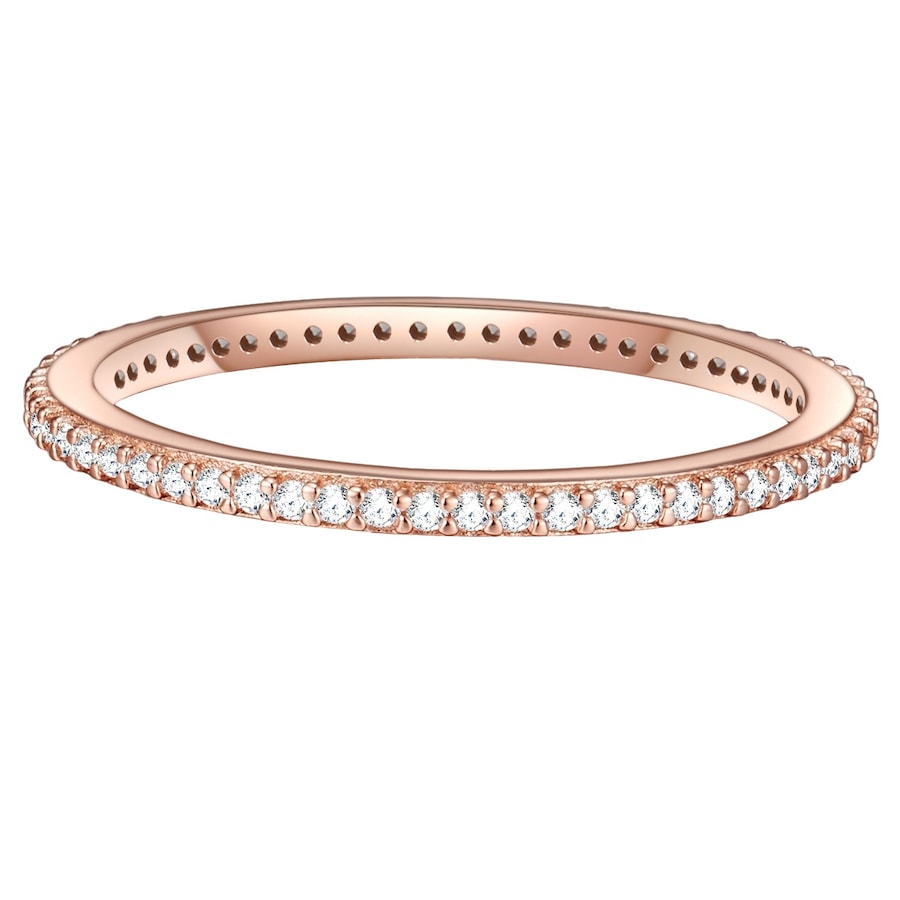 Glanzstücke München Ring aus Sterling Silber in roségold mit Zirkonia 58 Damen
