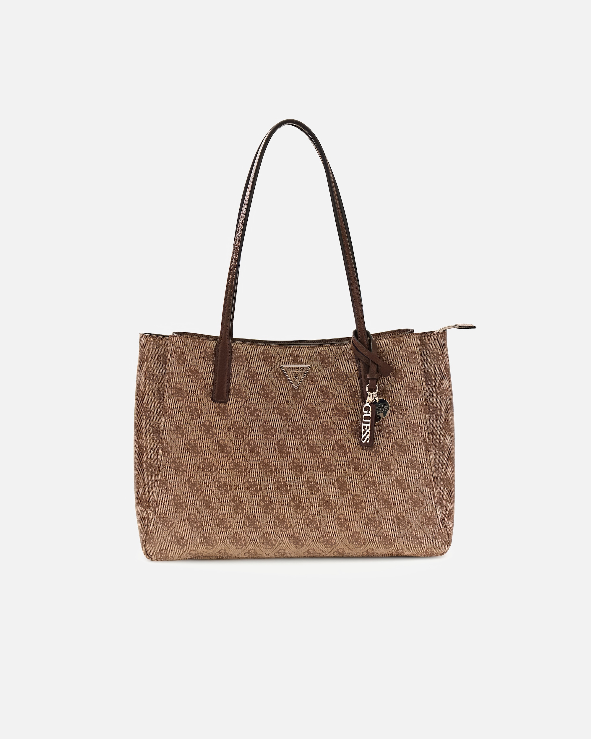 Shopper für Weiblich Guess Shopper Noelle II Tech Tote 4G-Logo Latte Brown
