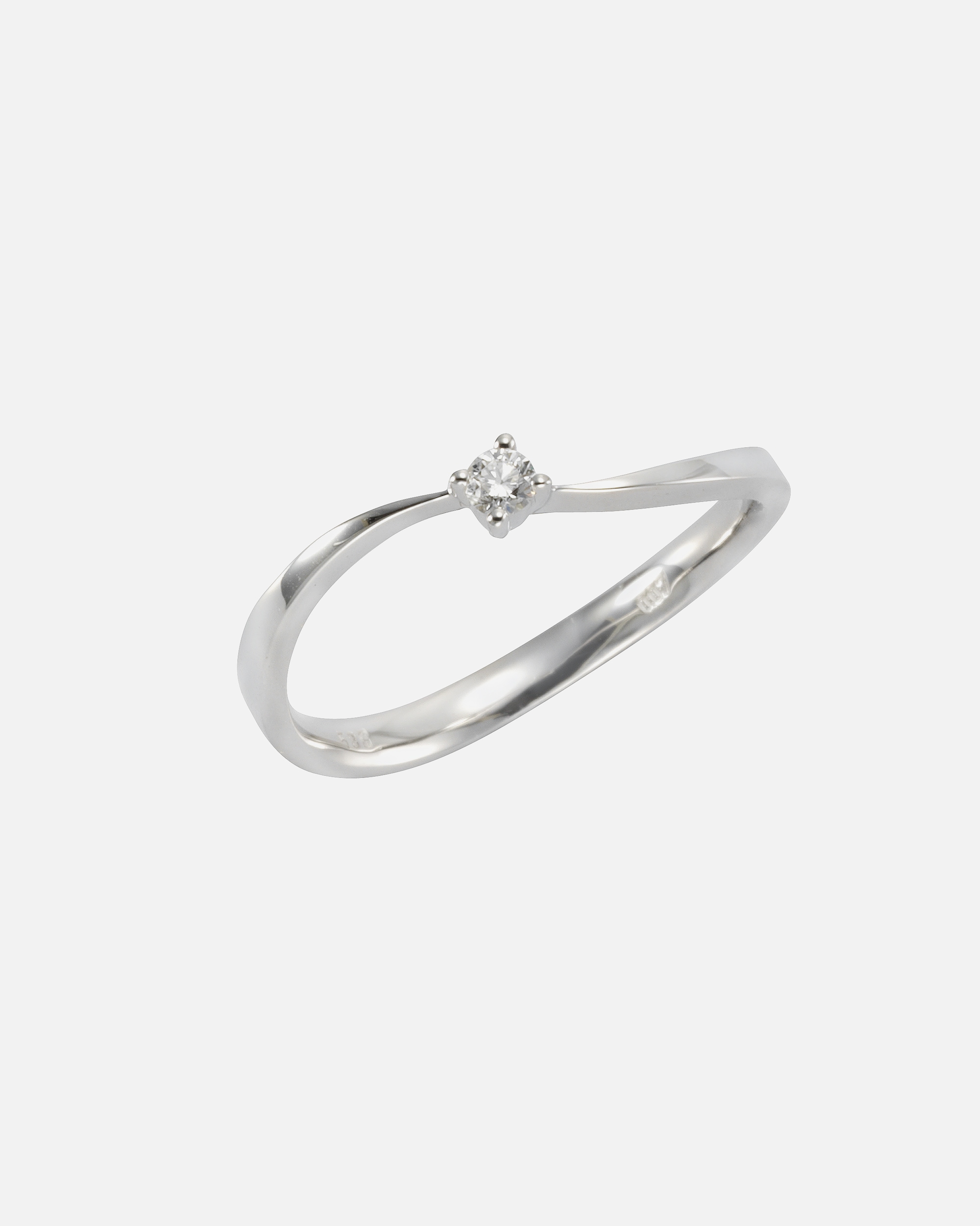 Ring für Weiblich Orolino Ring 585/- Gold Brillant weiß 0,07ct. 054 (17,2)