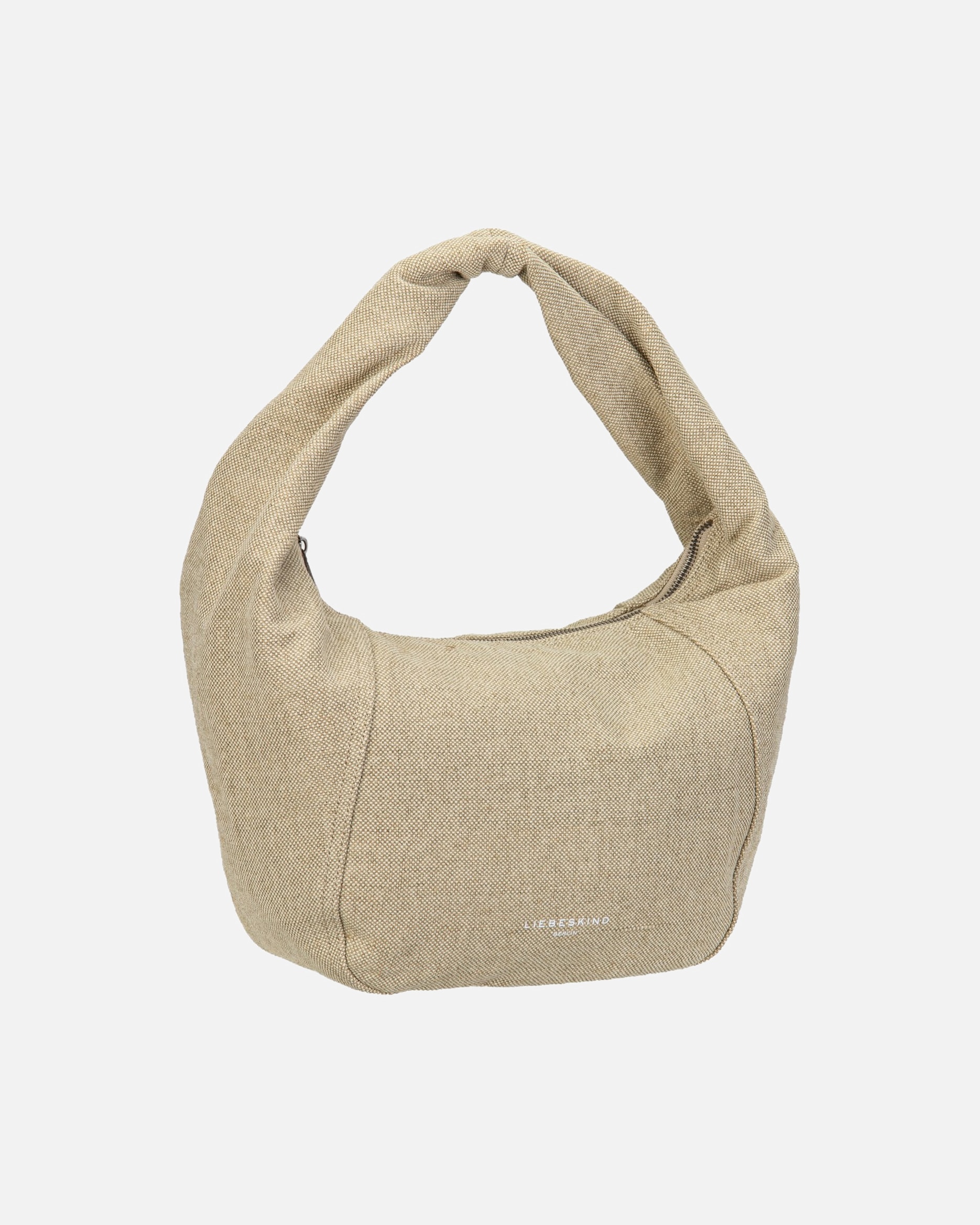 Handtasche für Weiblich Liebeskind Handtasche Farrah II Hobo M Heavy Canvas Washed Beige
