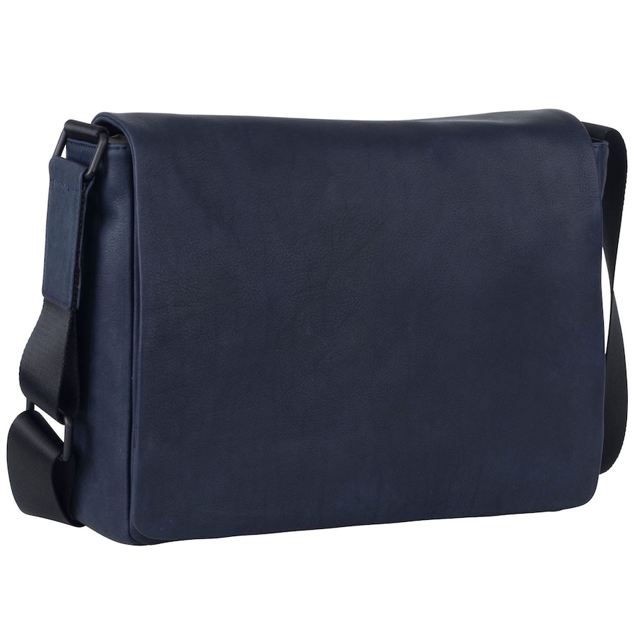 Leonhard Heyden Den Haag Messenger Leder 37 cm Laptopfach blau Violett Herren