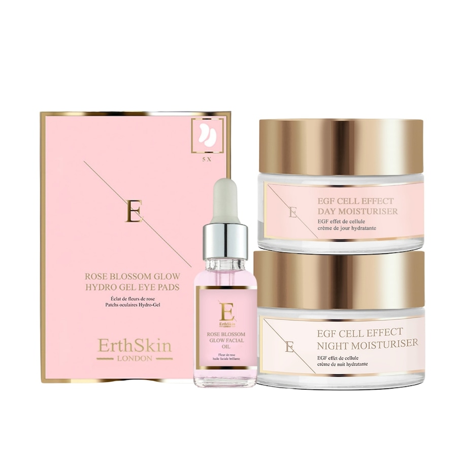 ErthSkin London EGF + Rosenblüten-Glow-Set Damen