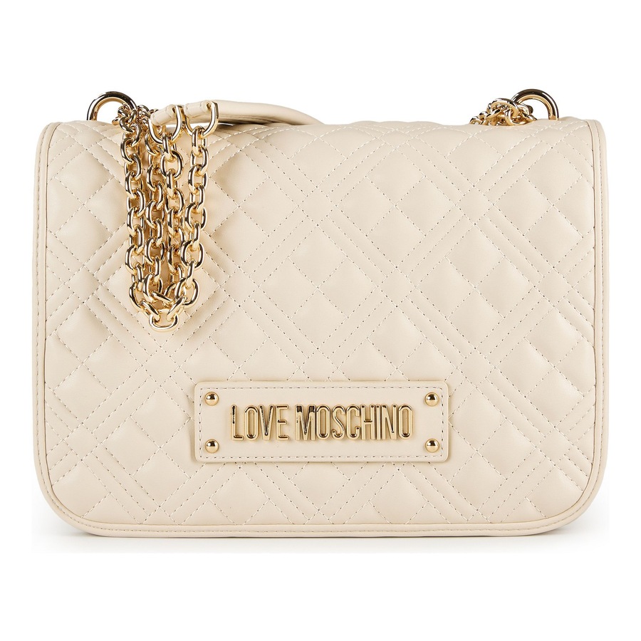 Love Moschino Quilted Schultertasche ivory Nude Damen