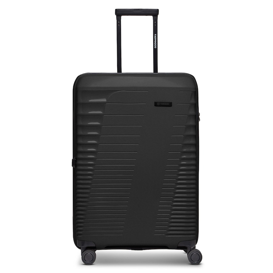 Farmhood Eco Edition 4 Rollen Trolley 67 cm mit Dehnfalte black Schwarz Herren