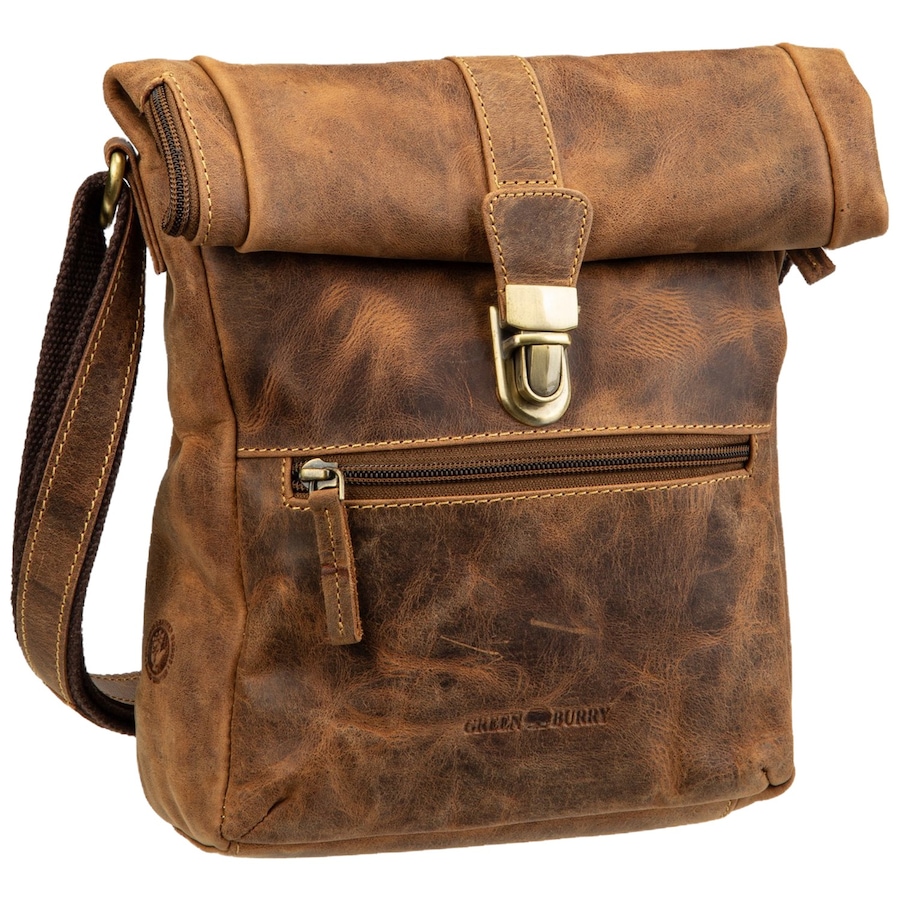 Greenburry Bodybag Vintage Foldflap Sattelbraun Braun