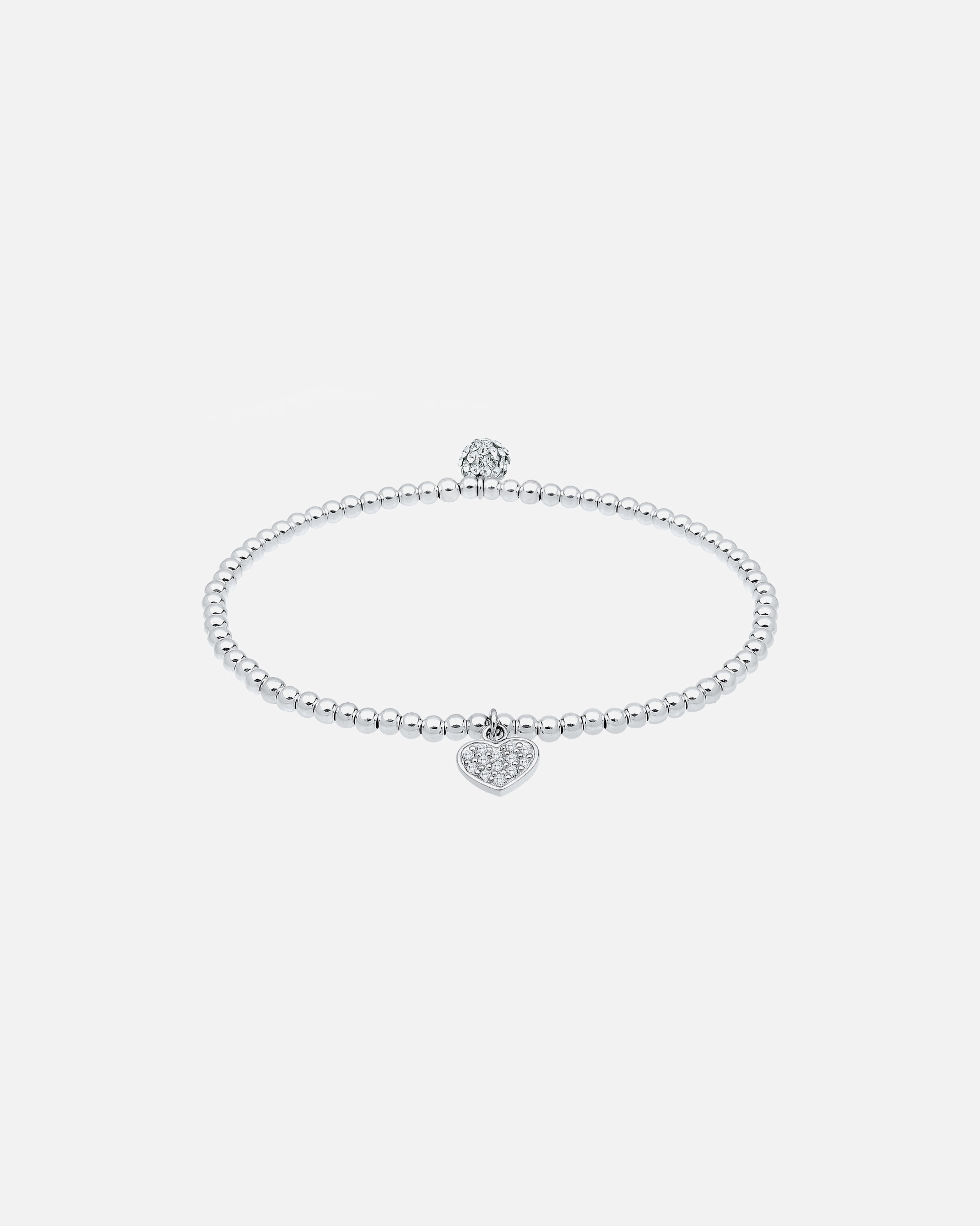 Armband für Weiblich Elli Herz Symbol Kristalle 925 Silber 17
