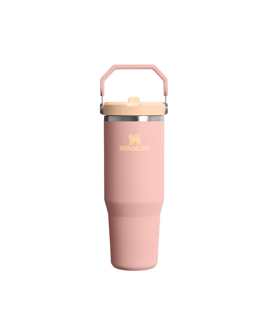 Stanley 1913 Thermobecher - 0,89L ICEFLOW FLIP STRAW BOTTLE 2.0 Peach Rose Silber