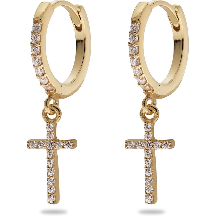 CHRIST Creolen 925er Silber, recycelt gold Damen