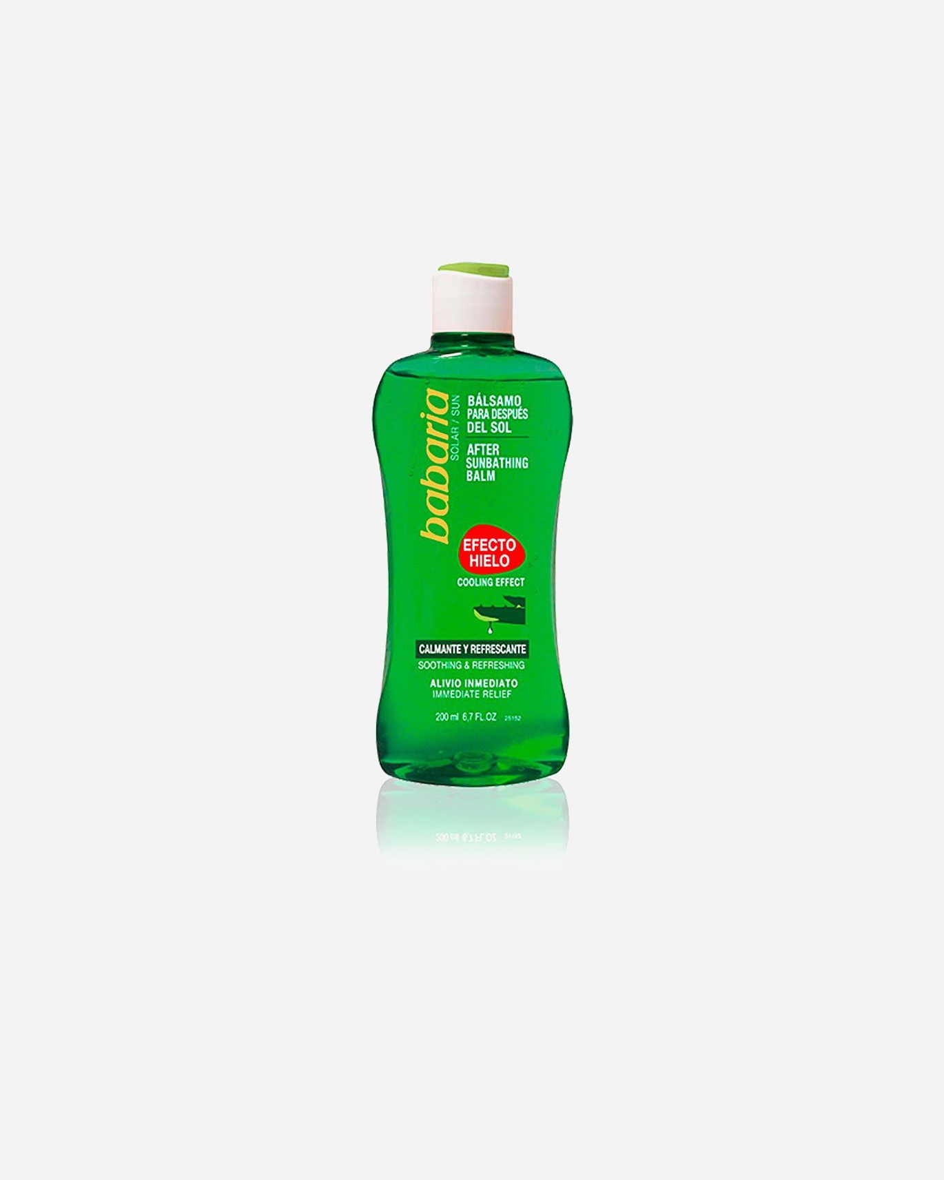 After Sun Body für Unisex Babaria SOLAR ALOE VERA AFTER SUN Gel mit Eiseffekt 200 ml