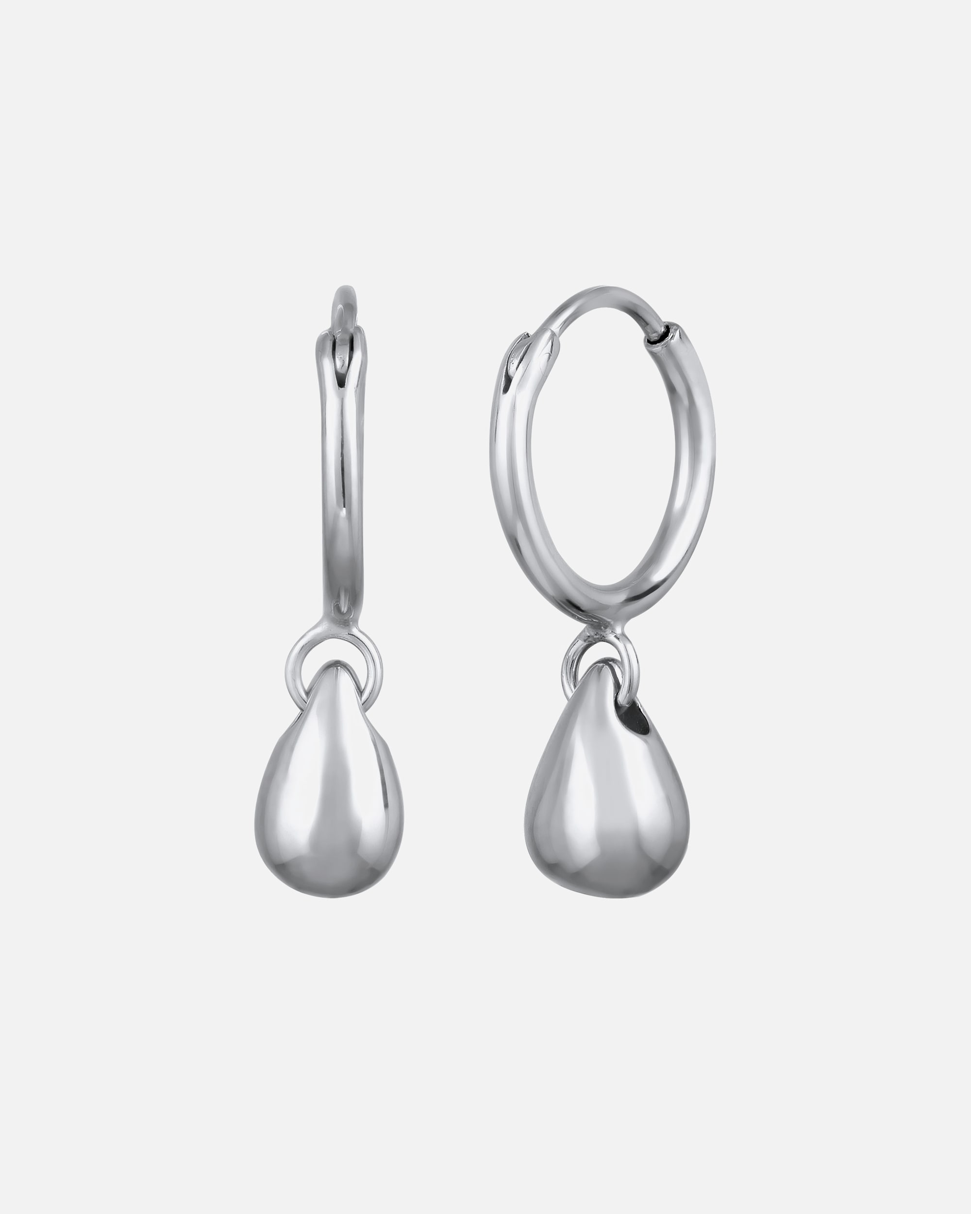 Ohrringe für Weiblich Elli Creolen Tropfen Tropfen Drop Zeitlos 925 Sterling Silber silberfarben