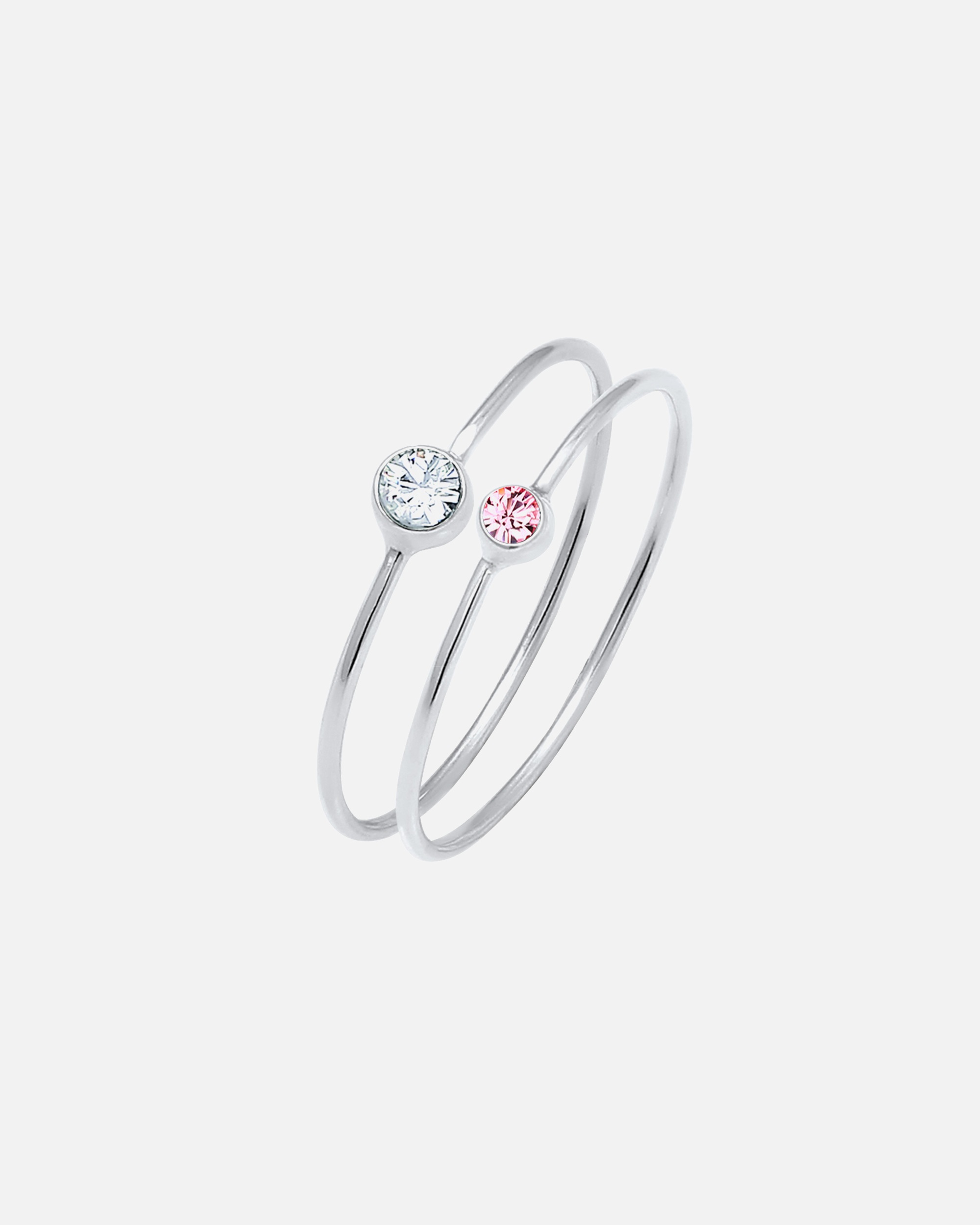 Ring für Weiblich Elli Set 925 Silber, mit Kristallen von Swarovski® 42