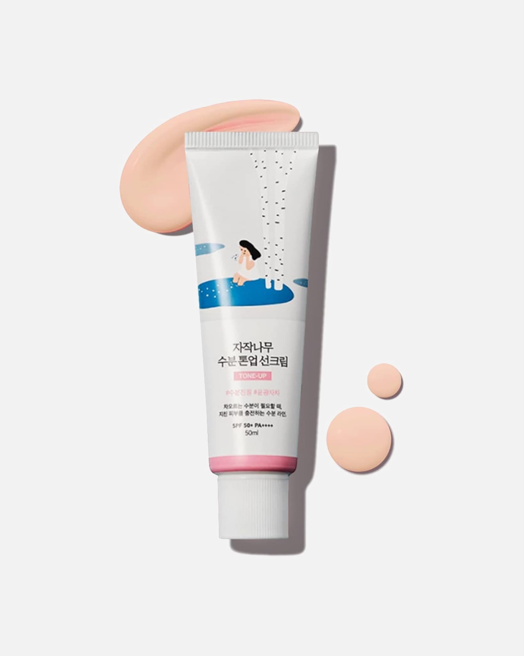 Feuchtigkeitsspendende Gesichtsbehandlung für Unisex Round Lab Round Lab Birch Moisture Tone-Up Sunscreen 50ml 50 ml