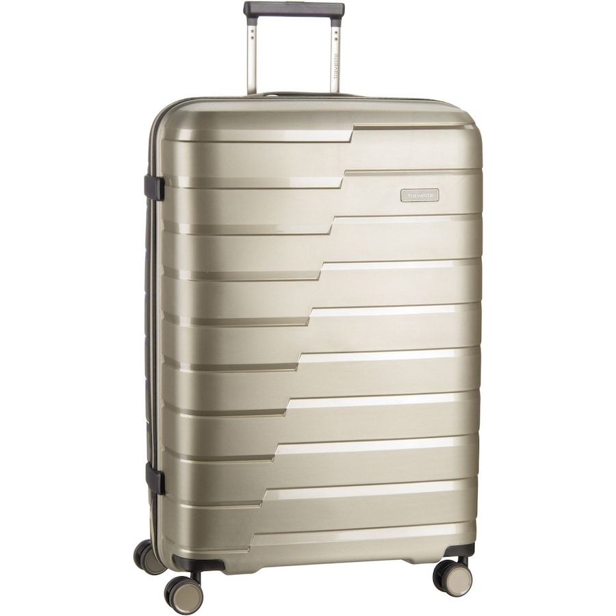 Travelite Trolley + Koffer Air Base 4-Rad L Champagner Nude