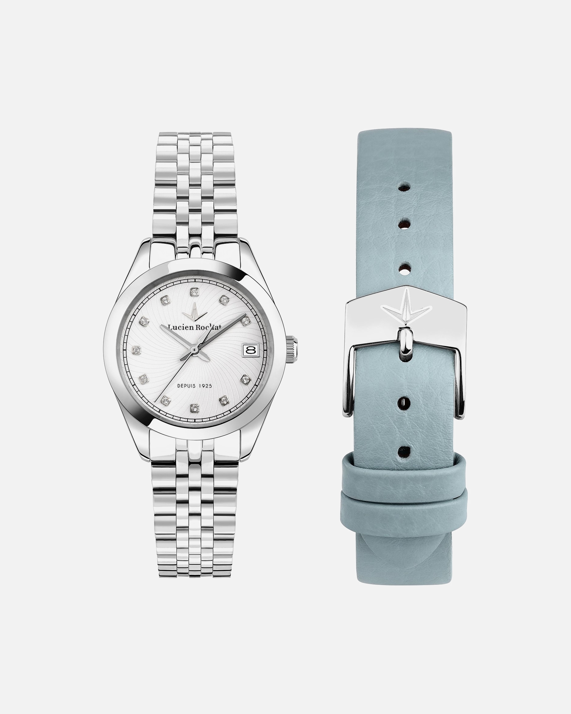 Uhr für Weiblich Lucien Rochat Default Brand Line Uhren-Set inkl. Wechselarmband Edelstahl One Size