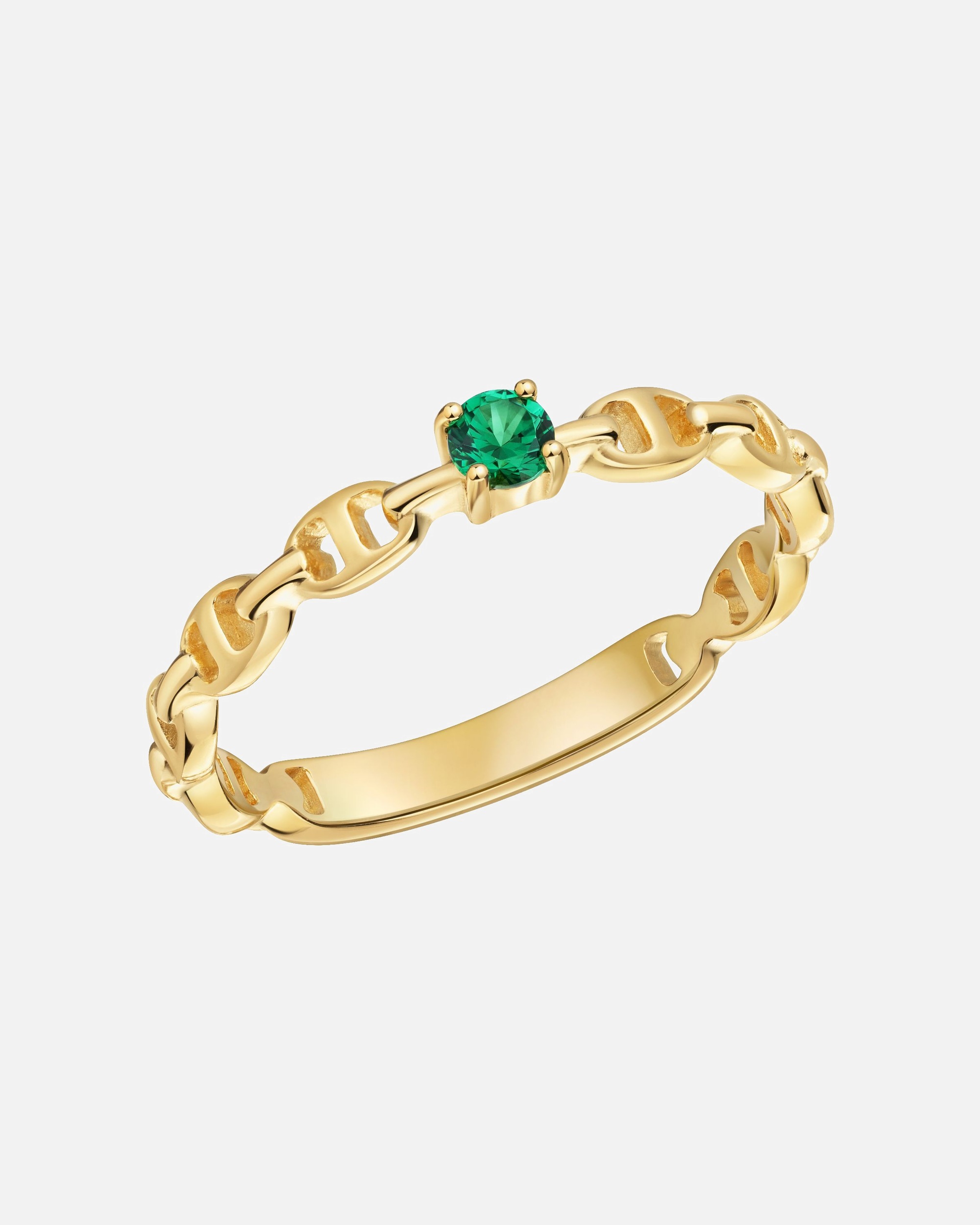 Ring für Weiblich caï Ring 925/- Sterling Silber Zirkonia grün 054 (17,2)