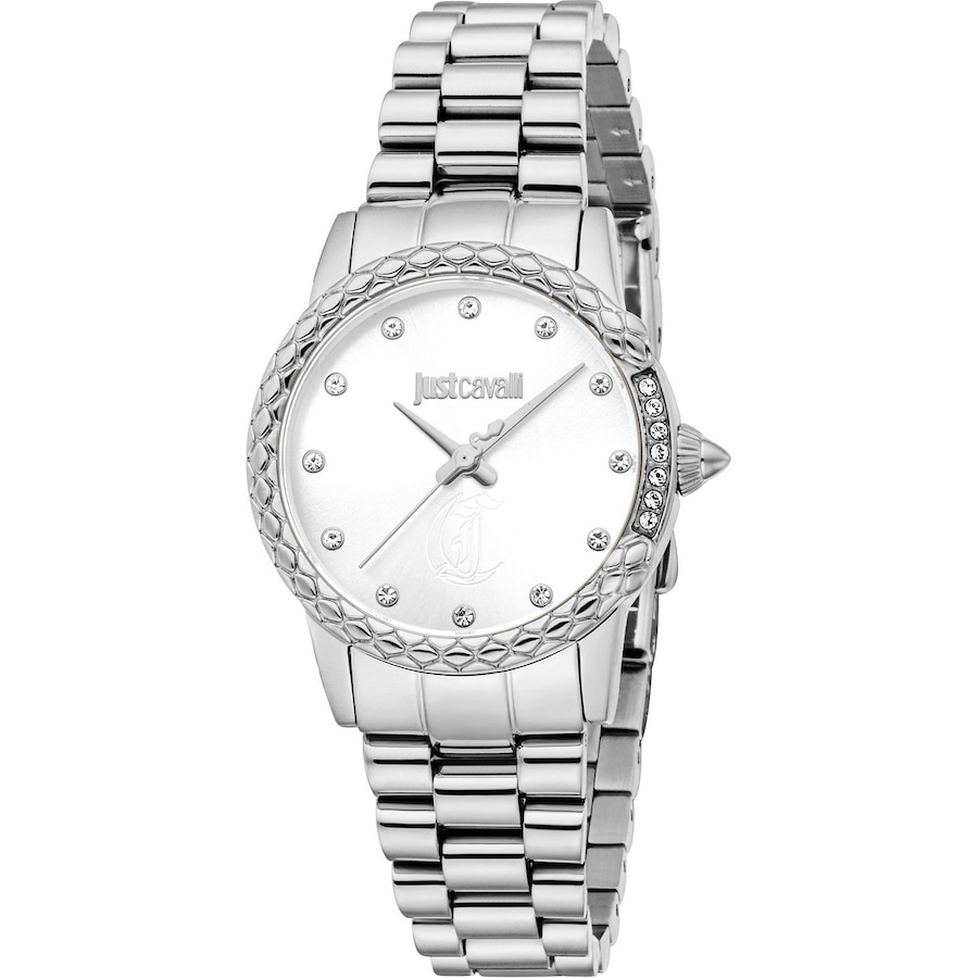 Roberto Cavalli Damenuhr Edelstahl silber Damen