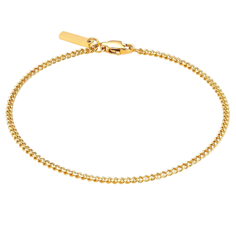True Rebels Armband Edelstahl in Gelbgold 19 cm Herren