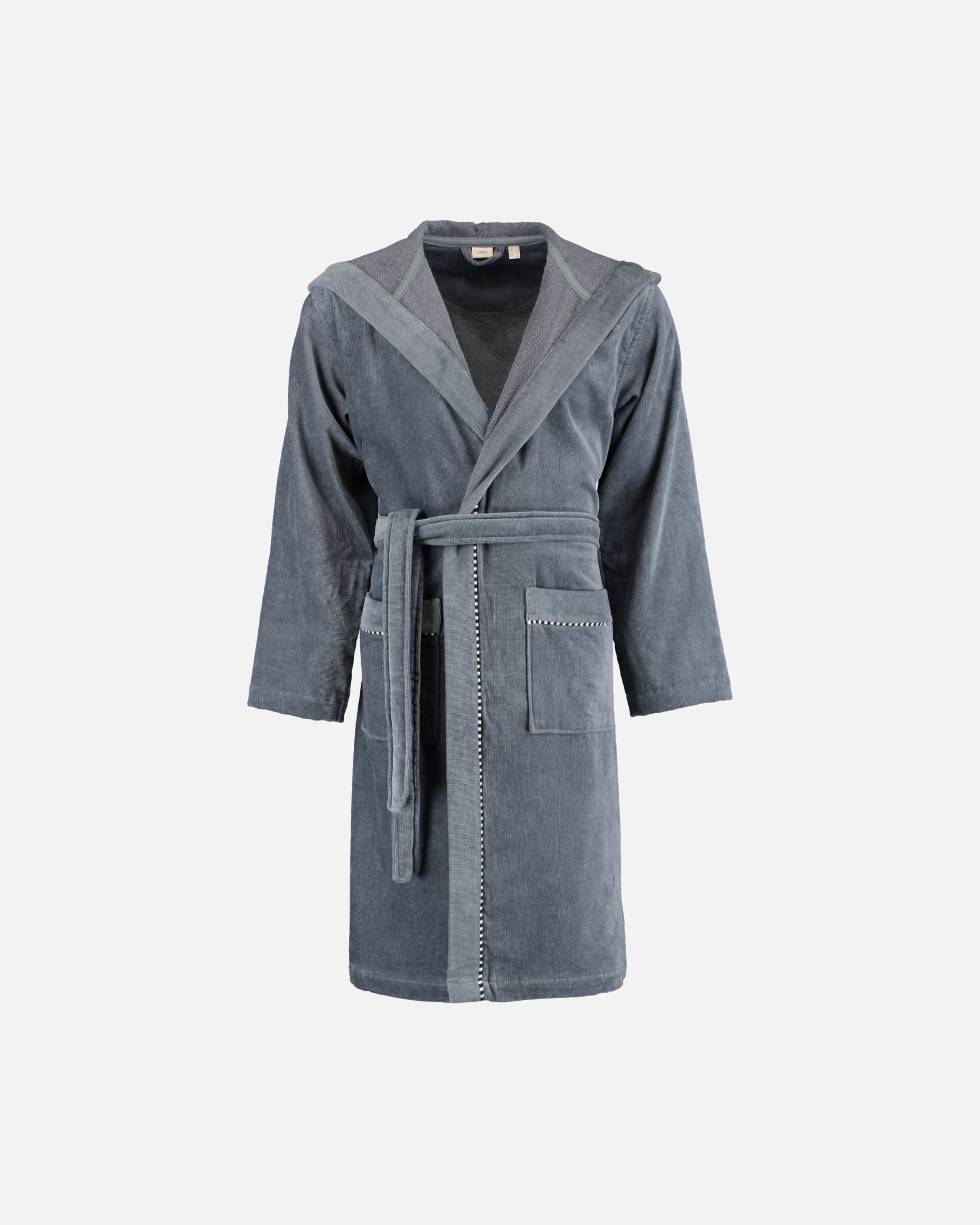 Bademantel für Unisex Esprit Esprit Bademäntel unisex Kapuze Box grey steel - 740 S