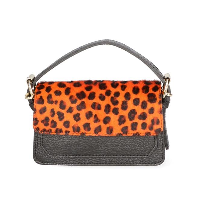 faina Handtasche Cheetah Orange Damen