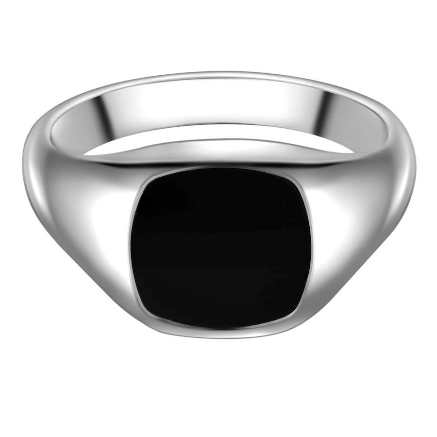 True Rebels Ring aus Edelstahl in silber mit Achat 64 Herren