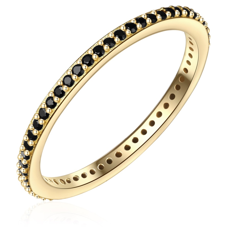 Glanzstücke München Ring aus Sterling Silber in gelbgold mit Zirkonia 54 Damen