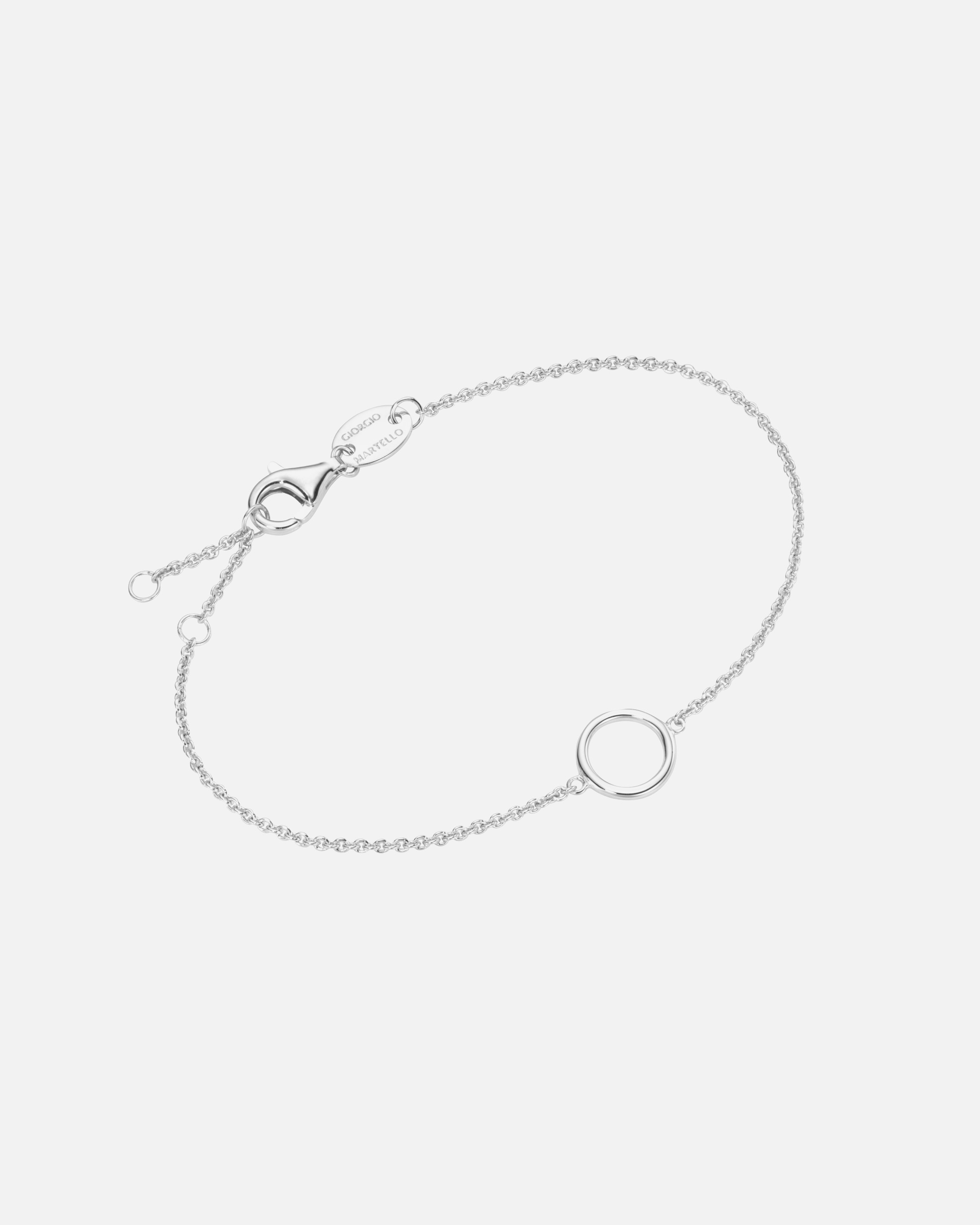 Armband für Weiblich Giorgio Martello Milano Armband für Charms, Kreis Element, Silber 925 19 cm