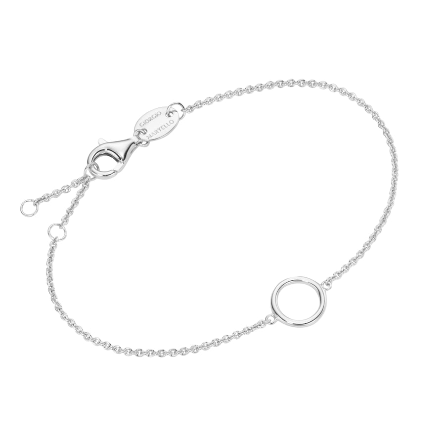 Giorgio Martello Milano Armband für Charms, Kreis Element, Silber 925 19 cm Damen