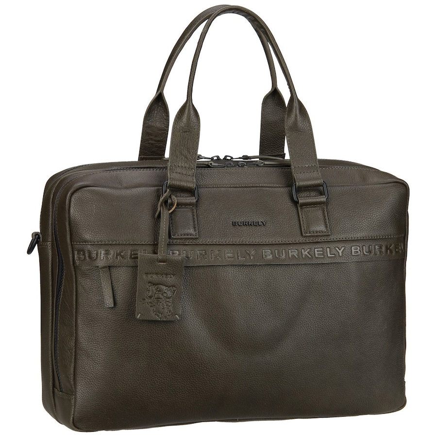 Burkely Aktentasche Minimal Mason Green Grau Herren