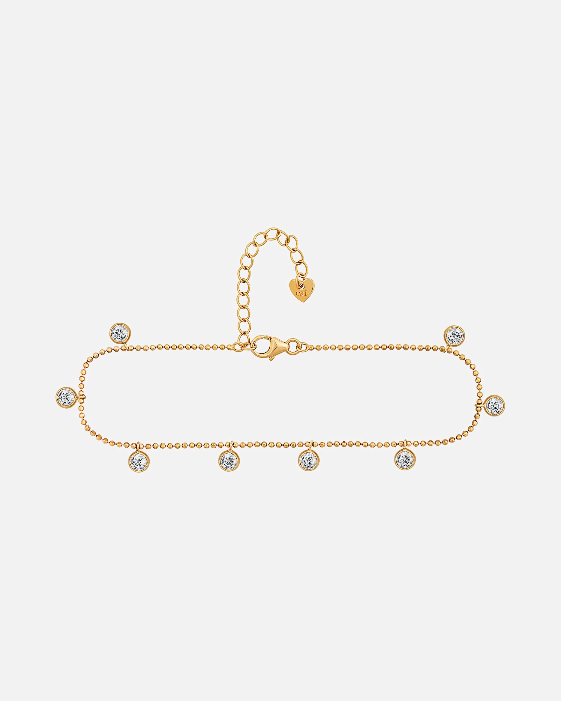 Kette für Weiblich caï Fußkette 925er Silber gold