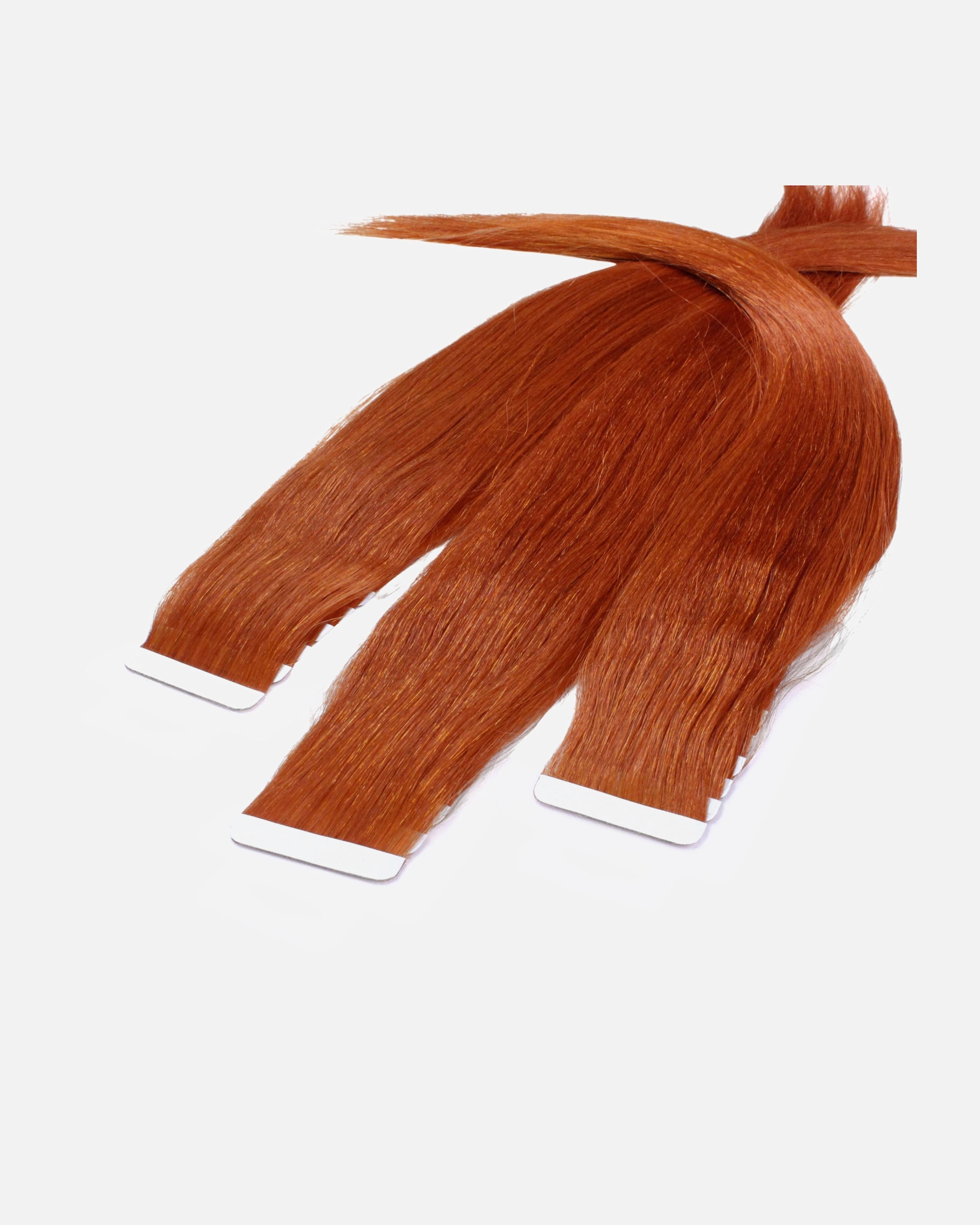 Extensions für Weiblich hair2heart Tape Extensions Echthaar #8/43 Hellblond Rot-Gold 40cm